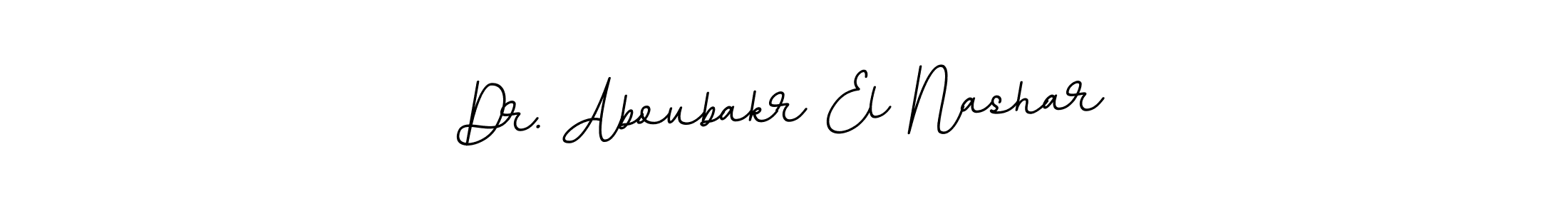 You should practise on your own different ways (BallpointsItalic-DORy9) to write your name (Dr. Aboubakr El Nashar) in signature. don't let someone else do it for you. Dr. Aboubakr El Nashar signature style 11 images and pictures png