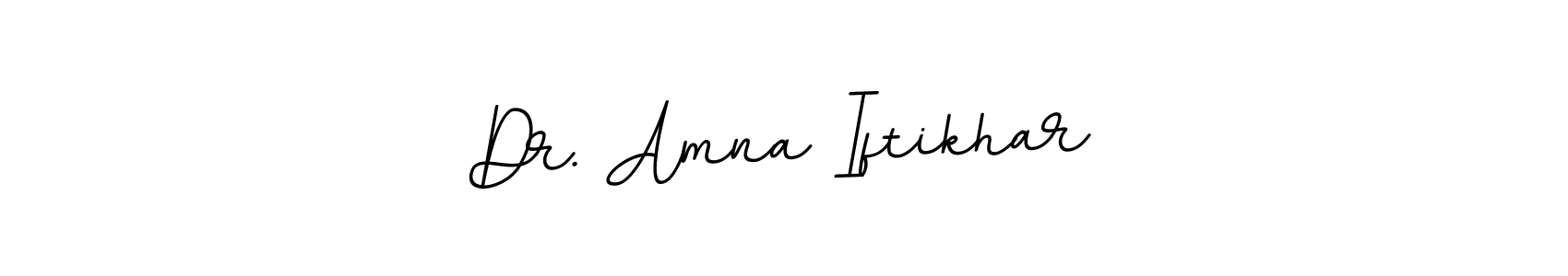 Design your own signature with our free online signature maker. With this signature software, you can create a handwritten (BallpointsItalic-DORy9) signature for name Dr. Amna Iftikhar. Dr. Amna Iftikhar signature style 11 images and pictures png