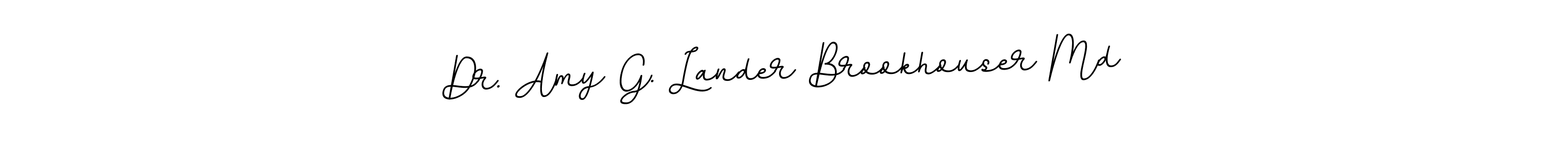 Use a signature maker to create a handwritten signature online. With this signature software, you can design (BallpointsItalic-DORy9) your own signature for name Dr. Amy G. Lander Brookhouser Md. Dr. Amy G. Lander Brookhouser Md signature style 11 images and pictures png