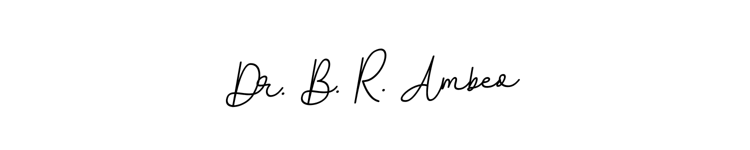 Make a short Dr. B. R. Ambeo signature style. Manage your documents anywhere anytime using BallpointsItalic-DORy9. Create and add eSignatures, submit forms, share and send files easily. Dr. B. R. Ambeo signature style 11 images and pictures png