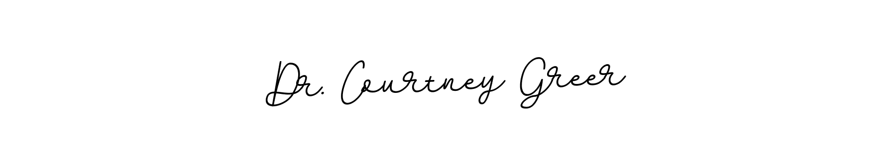 Make a beautiful signature design for name Dr. Courtney Greer. With this signature (BallpointsItalic-DORy9) style, you can create a handwritten signature for free. Dr. Courtney Greer signature style 11 images and pictures png