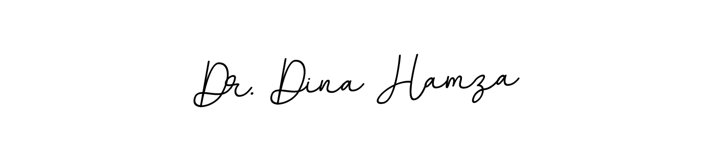 This is the best signature style for the Dr. Dina Hamza name. Also you like these signature font (BallpointsItalic-DORy9). Mix name signature. Dr. Dina Hamza signature style 11 images and pictures png