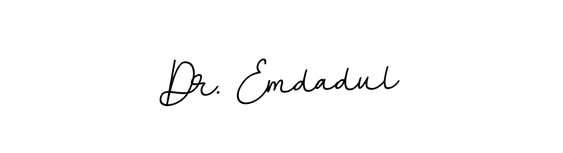 How to make Dr. Emdadul name signature. Use BallpointsItalic-DORy9 style for creating short signs online. This is the latest handwritten sign. Dr. Emdadul signature style 11 images and pictures png