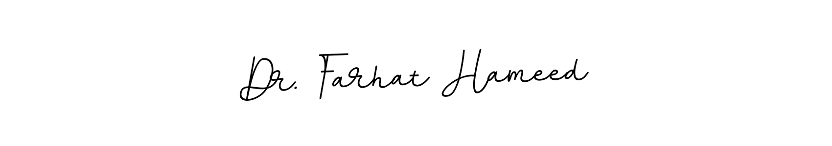 if you are searching for the best signature style for your name Dr. Farhat Hameed. so please give up your signature search. here we have designed multiple signature styles  using BallpointsItalic-DORy9. Dr. Farhat Hameed signature style 11 images and pictures png