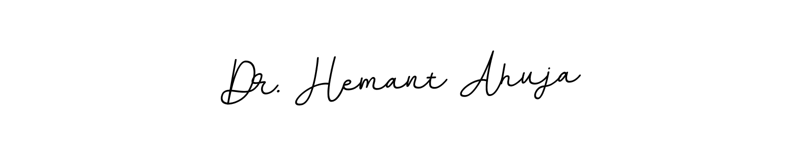 Create a beautiful signature design for name Dr. Hemant Ahuja. With this signature (BallpointsItalic-DORy9) fonts, you can make a handwritten signature for free. Dr. Hemant Ahuja signature style 11 images and pictures png
