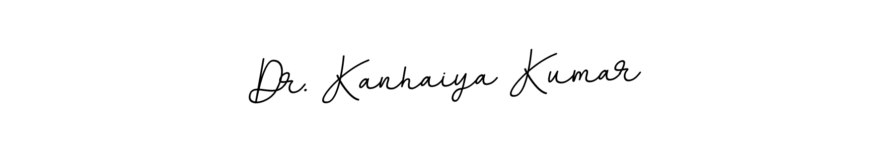 The best way (BallpointsItalic-DORy9) to make a short signature is to pick only two or three words in your name. The name Dr. Kanhaiya Kumar include a total of six letters. For converting this name. Dr. Kanhaiya Kumar signature style 11 images and pictures png