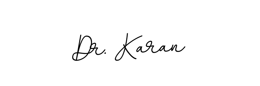 Design your own signature with our free online signature maker. With this signature software, you can create a handwritten (BallpointsItalic-DORy9) signature for name Dr. Karan. Dr. Karan signature style 11 images and pictures png