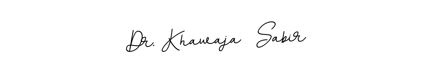 Use a signature maker to create a handwritten signature online. With this signature software, you can design (BallpointsItalic-DORy9) your own signature for name Dr. Khawaja  Sabir. Dr. Khawaja  Sabir signature style 11 images and pictures png