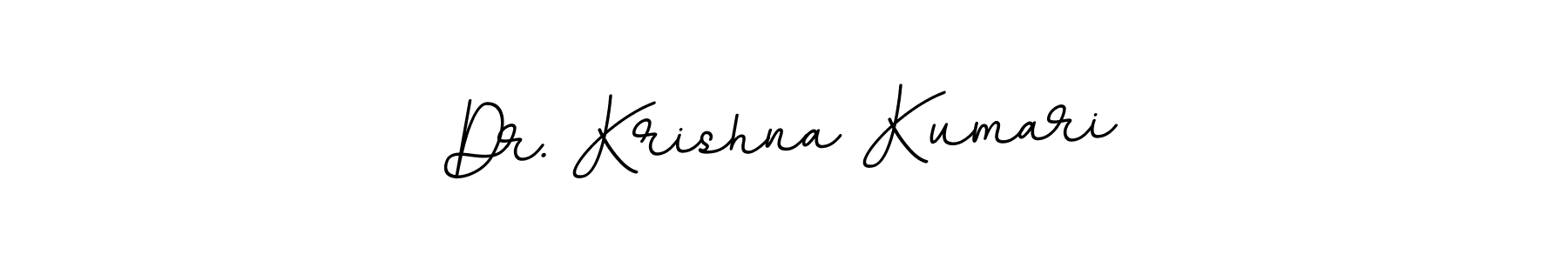 How to make Dr. Krishna Kumari name signature. Use BallpointsItalic-DORy9 style for creating short signs online. This is the latest handwritten sign. Dr. Krishna Kumari signature style 11 images and pictures png