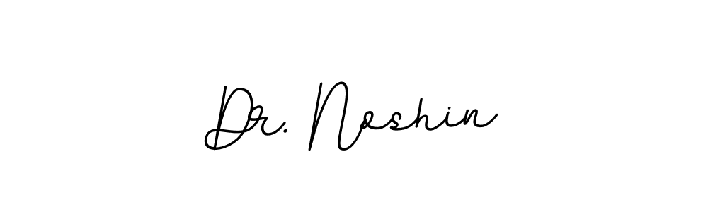 The best way (BallpointsItalic-DORy9) to make a short signature is to pick only two or three words in your name. The name Dr. Noshin include a total of six letters. For converting this name. Dr. Noshin signature style 11 images and pictures png