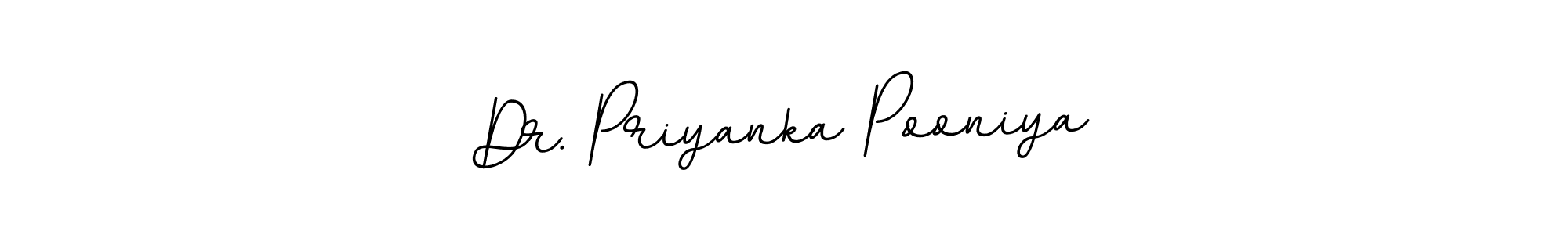 Dr. Priyanka Pooniya stylish signature style. Best Handwritten Sign (BallpointsItalic-DORy9) for my name. Handwritten Signature Collection Ideas for my name Dr. Priyanka Pooniya. Dr. Priyanka Pooniya signature style 11 images and pictures png