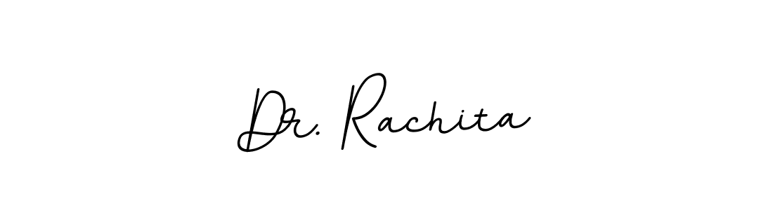 Make a beautiful signature design for name Dr. Rachita. With this signature (BallpointsItalic-DORy9) style, you can create a handwritten signature for free. Dr. Rachita signature style 11 images and pictures png