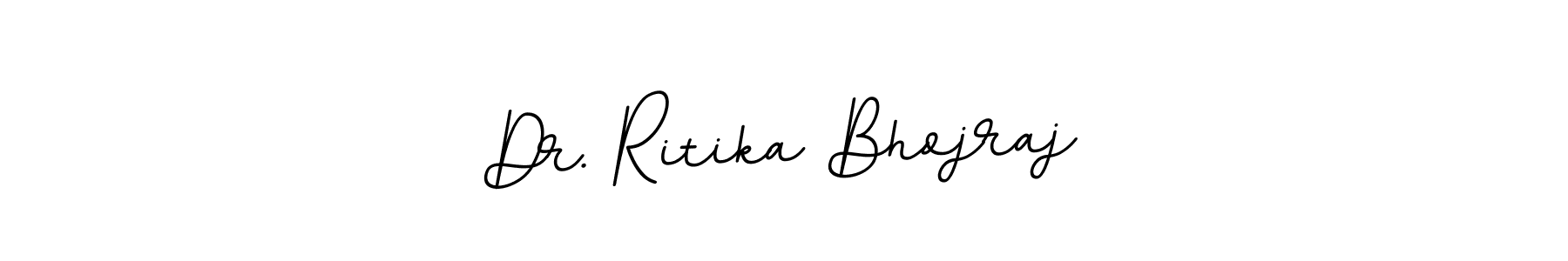 The best way (BallpointsItalic-DORy9) to make a short signature is to pick only two or three words in your name. The name Dr. Ritika Bhojraj include a total of six letters. For converting this name. Dr. Ritika Bhojraj signature style 11 images and pictures png