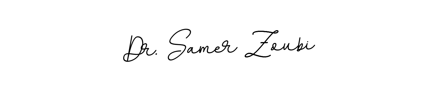 The best way (BallpointsItalic-DORy9) to make a short signature is to pick only two or three words in your name. The name Dr. Samer Zoubi include a total of six letters. For converting this name. Dr. Samer Zoubi signature style 11 images and pictures png