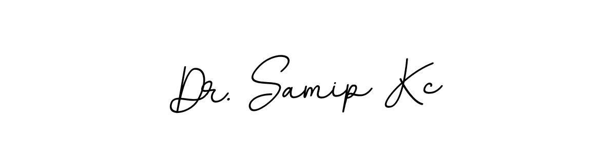 Make a beautiful signature design for name Dr. Samip Kc. With this signature (BallpointsItalic-DORy9) style, you can create a handwritten signature for free. Dr. Samip Kc signature style 11 images and pictures png