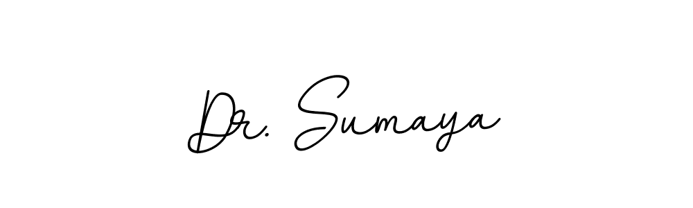 Design your own signature with our free online signature maker. With this signature software, you can create a handwritten (BallpointsItalic-DORy9) signature for name Dr. Sumaya. Dr. Sumaya signature style 11 images and pictures png