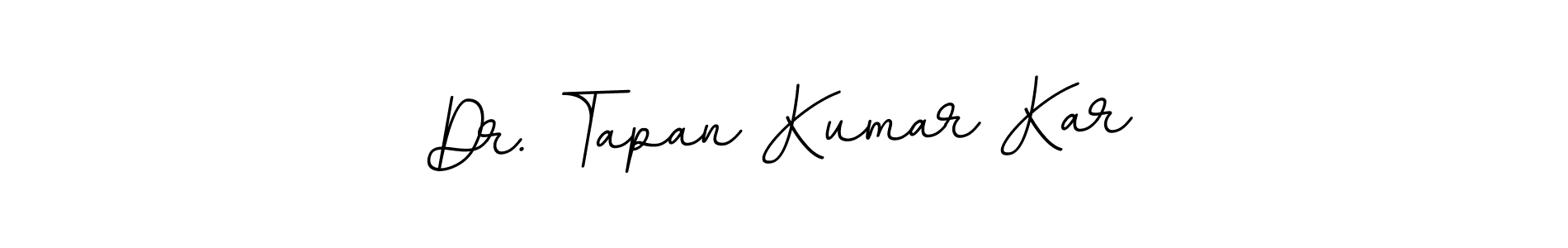 Design your own signature with our free online signature maker. With this signature software, you can create a handwritten (BallpointsItalic-DORy9) signature for name Dr. Tapan Kumar Kar. Dr. Tapan Kumar Kar signature style 11 images and pictures png