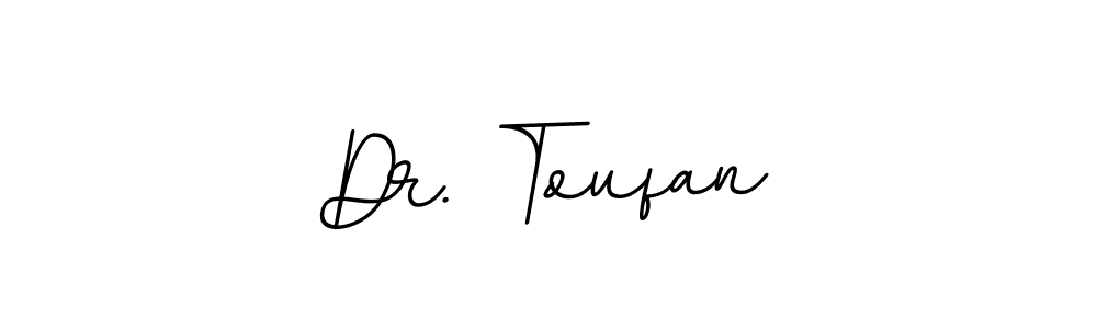 How to make Dr. Toufan name signature. Use BallpointsItalic-DORy9 style for creating short signs online. This is the latest handwritten sign. Dr. Toufan signature style 11 images and pictures png