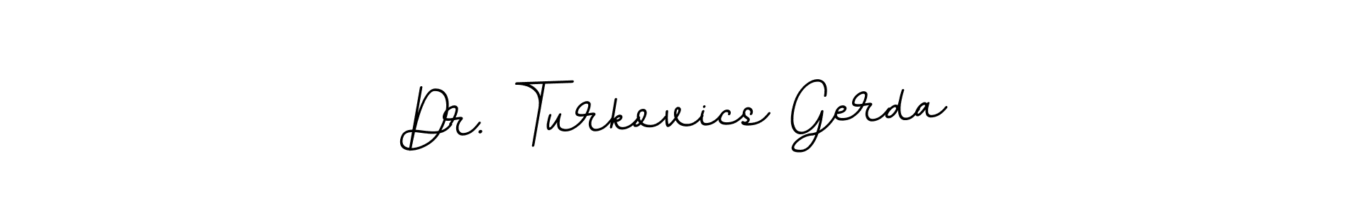 BallpointsItalic-DORy9 is a professional signature style that is perfect for those who want to add a touch of class to their signature. It is also a great choice for those who want to make their signature more unique. Get Dr. Turkovics Gerda name to fancy signature for free. Dr. Turkovics Gerda signature style 11 images and pictures png