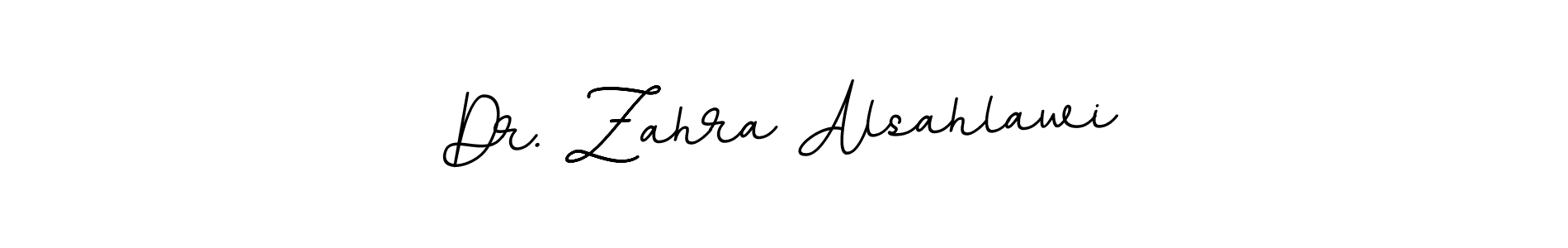 Make a beautiful signature design for name Dr. Zahra Alsahlawi. With this signature (BallpointsItalic-DORy9) style, you can create a handwritten signature for free. Dr. Zahra Alsahlawi signature style 11 images and pictures png