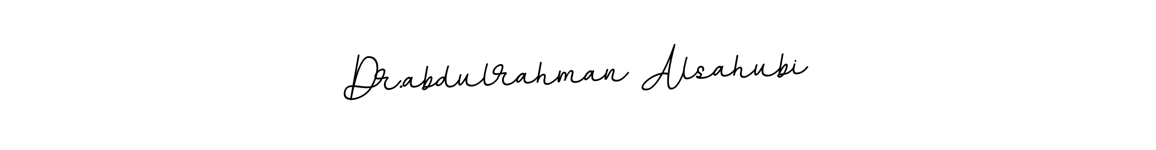 The best way (BallpointsItalic-DORy9) to make a short signature is to pick only two or three words in your name. The name Dr.abdulrahman Alsahubi include a total of six letters. For converting this name. Dr.abdulrahman Alsahubi signature style 11 images and pictures png