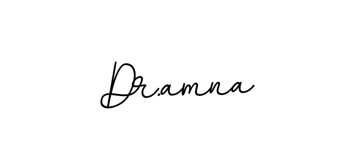 Use a signature maker to create a handwritten signature online. With this signature software, you can design (BallpointsItalic-DORy9) your own signature for name Dr.amna. Dr.amna signature style 11 images and pictures png