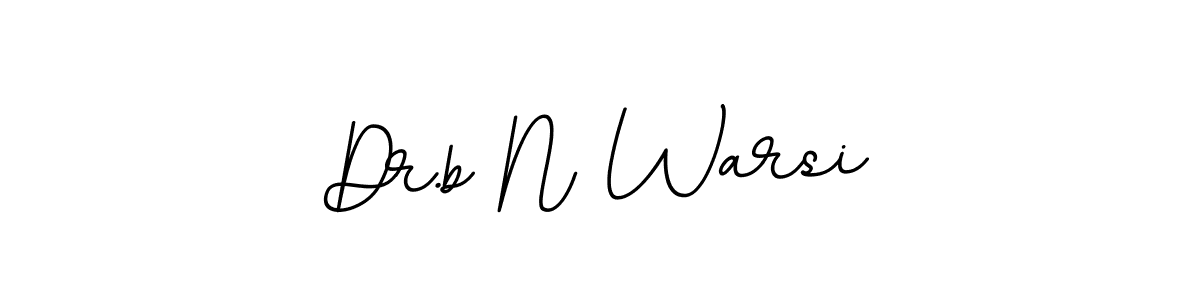 The best way (BallpointsItalic-DORy9) to make a short signature is to pick only two or three words in your name. The name Dr.b N Warsi include a total of six letters. For converting this name. Dr.b N Warsi signature style 11 images and pictures png