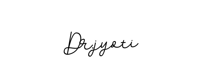 How to make Dr.jyoti name signature. Use BallpointsItalic-DORy9 style for creating short signs online. This is the latest handwritten sign. Dr.jyoti signature style 11 images and pictures png