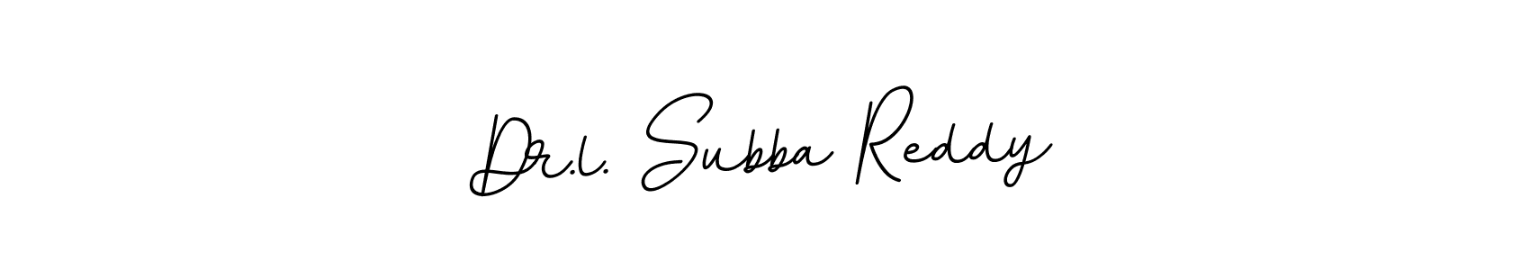 Make a beautiful signature design for name Dr.l. Subba Reddy. Use this online signature maker to create a handwritten signature for free. Dr.l. Subba Reddy signature style 11 images and pictures png