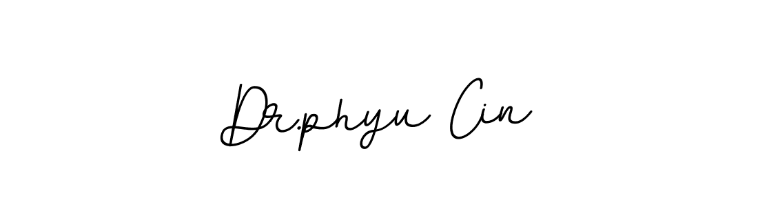 Make a beautiful signature design for name Dr.phyu Cin. With this signature (BallpointsItalic-DORy9) style, you can create a handwritten signature for free. Dr.phyu Cin signature style 11 images and pictures png