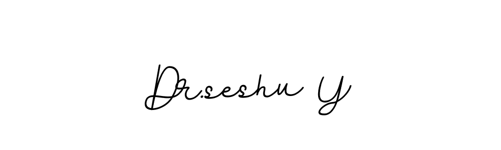 Use a signature maker to create a handwritten signature online. With this signature software, you can design (BallpointsItalic-DORy9) your own signature for name Dr.seshu Y. Dr.seshu Y signature style 11 images and pictures png