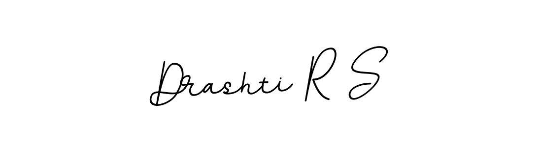 Make a beautiful signature design for name Drashti R S. With this signature (BallpointsItalic-DORy9) style, you can create a handwritten signature for free. Drashti R S signature style 11 images and pictures png