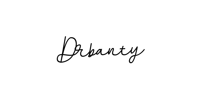 How to make Drbanty name signature. Use BallpointsItalic-DORy9 style for creating short signs online. This is the latest handwritten sign. Drbanty signature style 11 images and pictures png