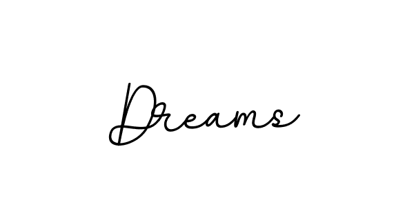 Make a beautiful signature design for name Dreams. With this signature (BallpointsItalic-DORy9) style, you can create a handwritten signature for free. Dreams signature style 11 images and pictures png