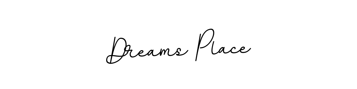 Use a signature maker to create a handwritten signature online. With this signature software, you can design (BallpointsItalic-DORy9) your own signature for name Dreams Place. Dreams Place signature style 11 images and pictures png