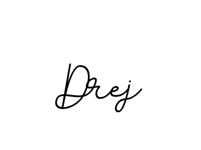 How to make Drej name signature. Use BallpointsItalic-DORy9 style for creating short signs online. This is the latest handwritten sign. Drej signature style 11 images and pictures png