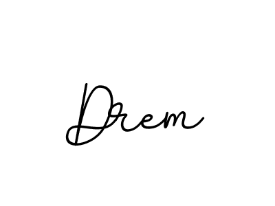 Design your own signature with our free online signature maker. With this signature software, you can create a handwritten (BallpointsItalic-DORy9) signature for name Drem. Drem signature style 11 images and pictures png