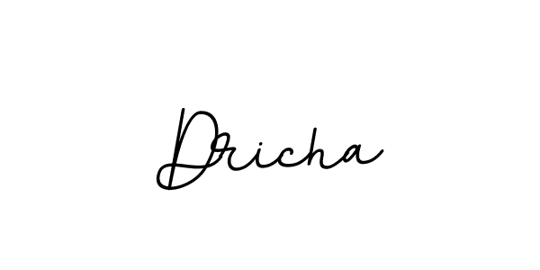 Make a beautiful signature design for name Dricha. With this signature (BallpointsItalic-DORy9) style, you can create a handwritten signature for free. Dricha signature style 11 images and pictures png