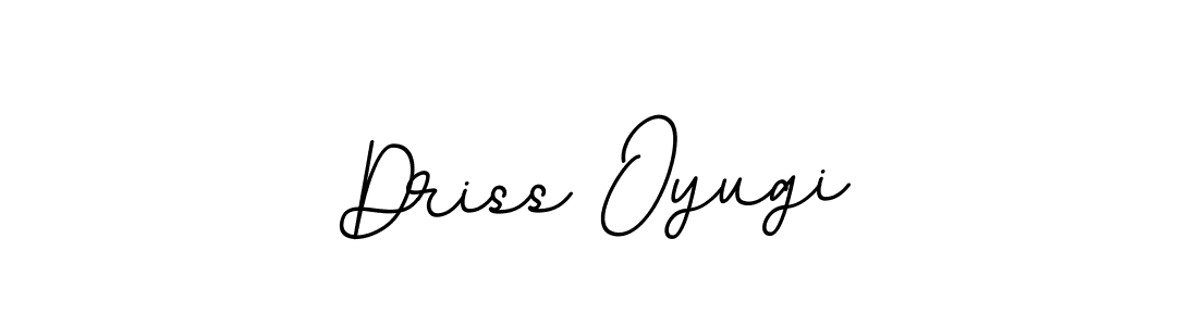 Driss Oyugi stylish signature style. Best Handwritten Sign (BallpointsItalic-DORy9) for my name. Handwritten Signature Collection Ideas for my name Driss Oyugi. Driss Oyugi signature style 11 images and pictures png