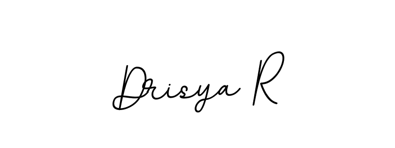 Create a beautiful signature design for name Drisya R. With this signature (BallpointsItalic-DORy9) fonts, you can make a handwritten signature for free. Drisya R signature style 11 images and pictures png