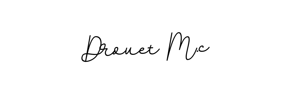 It looks lik you need a new signature style for name Drouet M.c. Design unique handwritten (BallpointsItalic-DORy9) signature with our free signature maker in just a few clicks. Drouet M.c signature style 11 images and pictures png