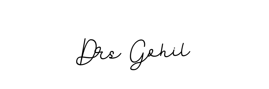 This is the best signature style for the Drs Gohil name. Also you like these signature font (BallpointsItalic-DORy9). Mix name signature. Drs Gohil signature style 11 images and pictures png