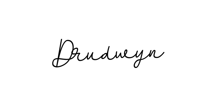 Create a beautiful signature design for name Drudwyn. With this signature (BallpointsItalic-DORy9) fonts, you can make a handwritten signature for free. Drudwyn signature style 11 images and pictures png