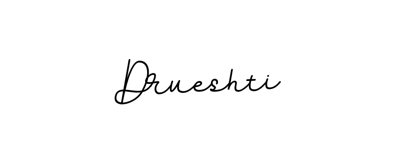 How to make Drueshti signature? BallpointsItalic-DORy9 is a professional autograph style. Create handwritten signature for Drueshti name. Drueshti signature style 11 images and pictures png