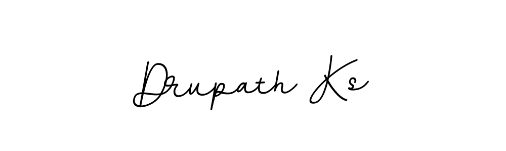 The best way (BallpointsItalic-DORy9) to make a short signature is to pick only two or three words in your name. The name Drupath Ks include a total of six letters. For converting this name. Drupath Ks signature style 11 images and pictures png