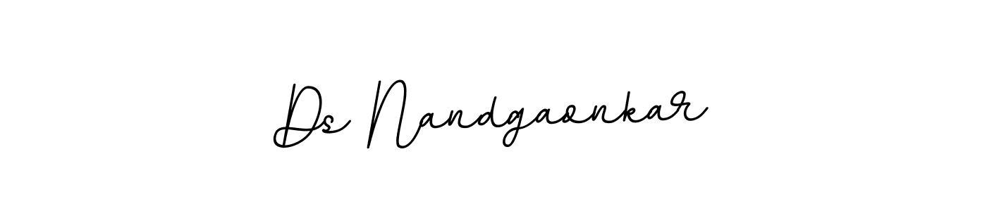 Also You can easily find your signature by using the search form. We will create Ds Nandgaonkar name handwritten signature images for you free of cost using BallpointsItalic-DORy9 sign style. Ds Nandgaonkar signature style 11 images and pictures png
