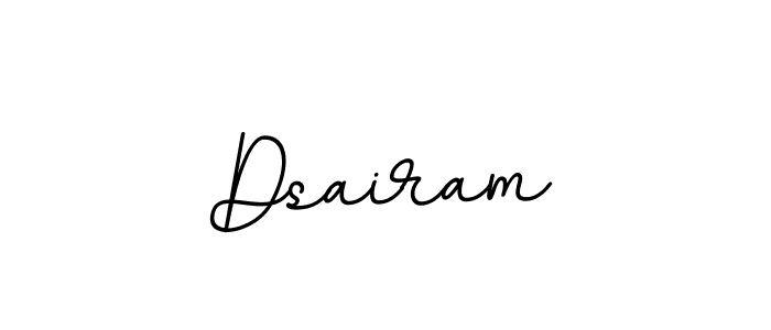 Make a beautiful signature design for name Dsairam. With this signature (BallpointsItalic-DORy9) style, you can create a handwritten signature for free. Dsairam signature style 11 images and pictures png