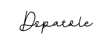Try this chic Dspatole handwritten sign style. Using BallpointsItalic-DORy9 font elements, it gives your name a sleek, memorable identity. Dspatole signature style 11 images and pictures png