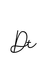 You should practise on your own different ways (BallpointsItalic-DORy9) to write your name (Dt) in signature. don't let someone else do it for you. Dt signature style 11 images and pictures png