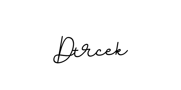 The best way (BallpointsItalic-DORy9) to make a short signature is to pick only two or three words in your name. The name Dtrcek include a total of six letters. For converting this name. Dtrcek signature style 11 images and pictures png